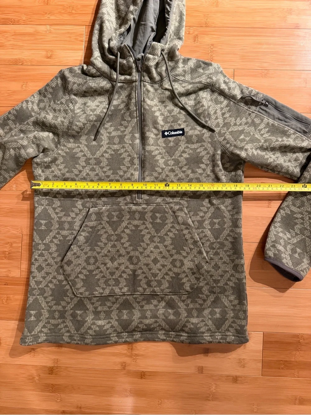 Columbia Mens Sweater Weather Fleece Half Zip Hooded Pullover